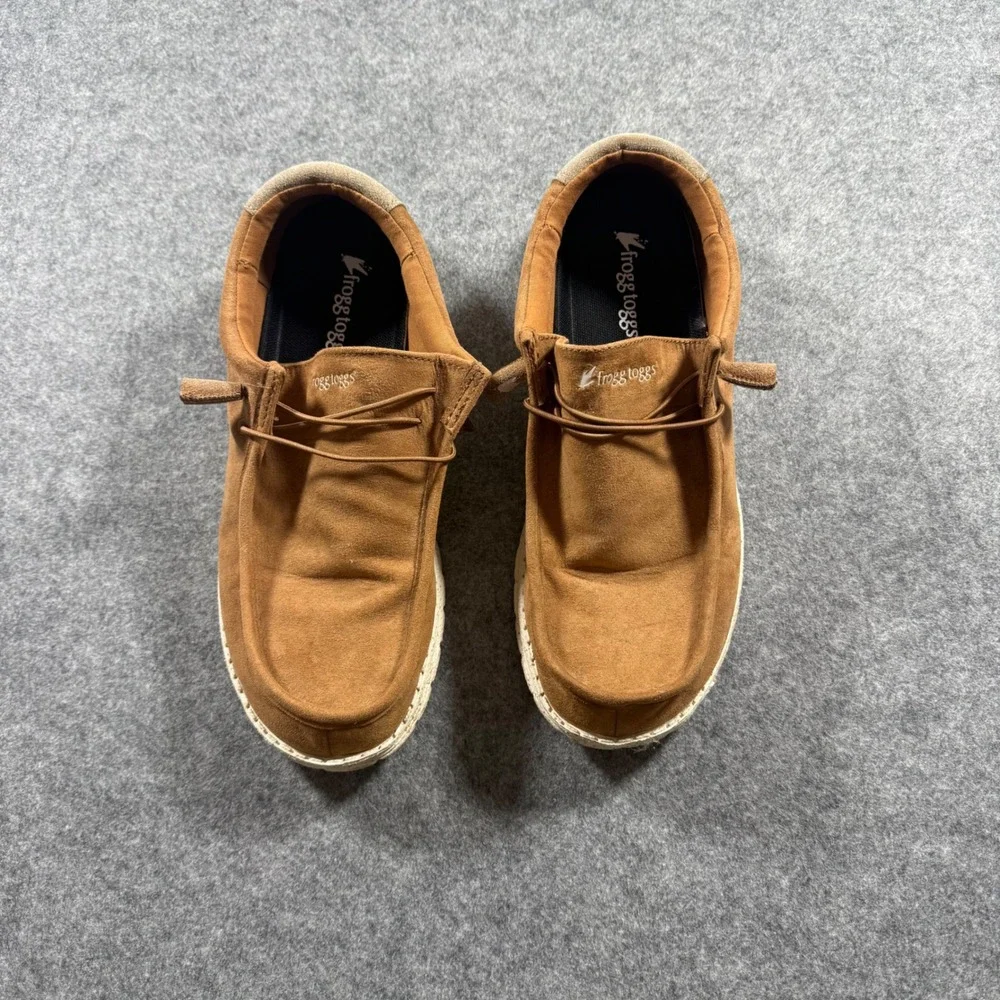 Frogg Toggs Loafers Mens Size 10 Tan Excellent Slip On Moc Toe 4JV112-330